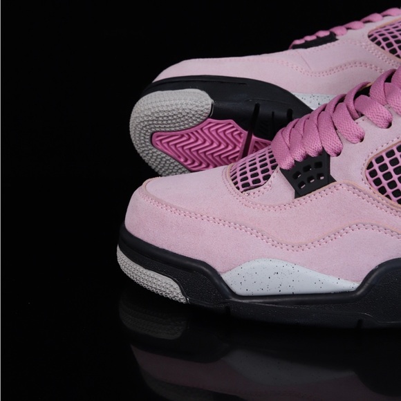 Jordan Women's Pink and Black Sneakers - Picture 7 of 9
